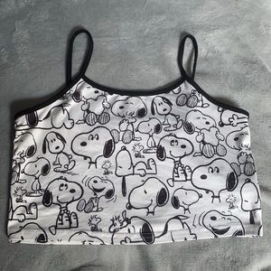 Snoopy Print Crop-Top